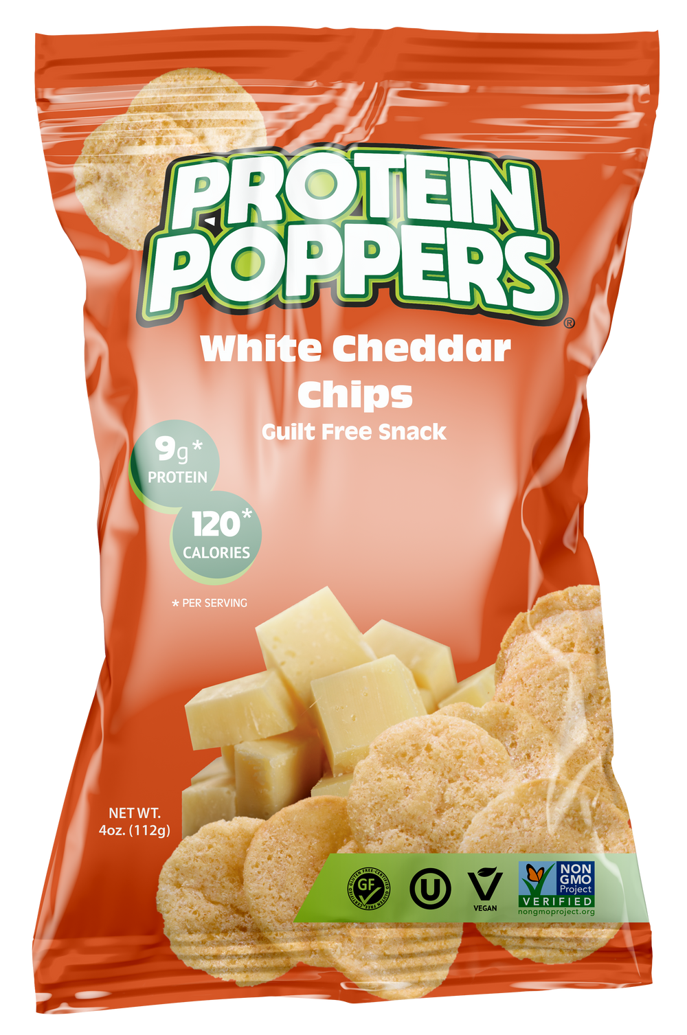 Protein Poppers White Cheddar 8 Pack