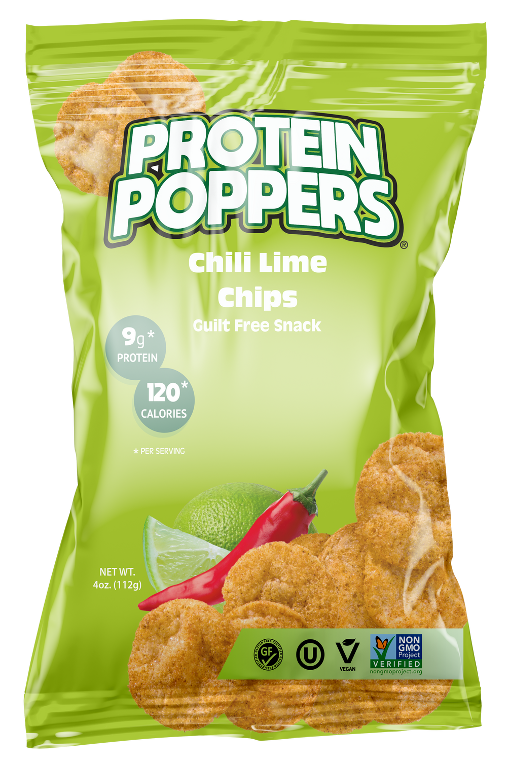 Protein Poppers Chili Lime 8 Pack